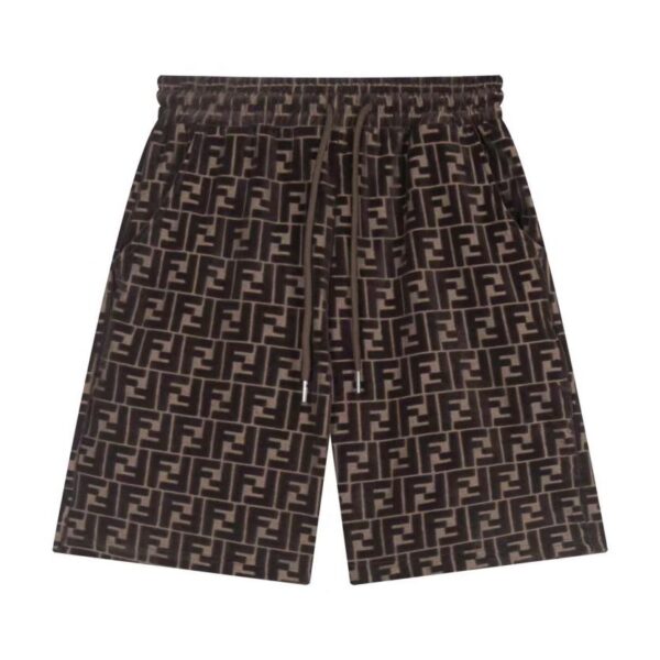 designer,replica,clothing,fake,1:1,lv,luxury,high quality FENDI jacquard velvet shorts (9100)