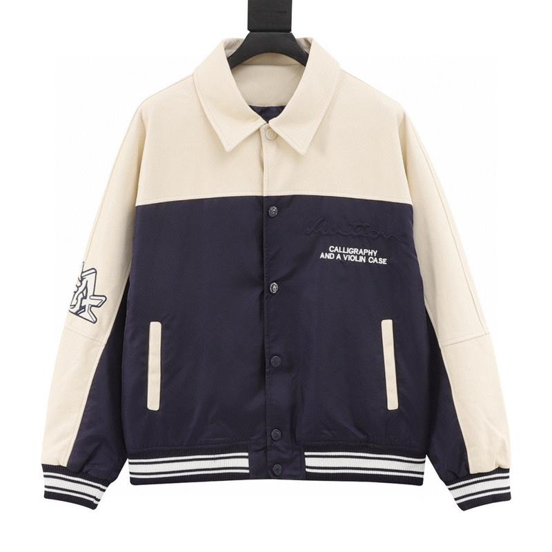 designer,replica,clothing,fake,1:1,lv,luxury,high quality Louis Vuitton contrasting color patchwork baseball jacket (E756) designer,replica,clothing,fake,1:1,lv,luxury,high quality Louis Vuitton contrasting color patchwork baseball jacket (E756)