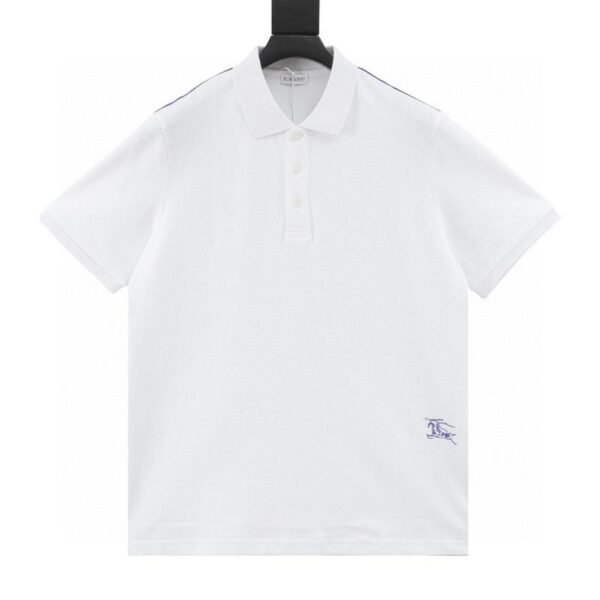 designer,replica,clothing,fake,1:1,lv,luxury,high quality Burberry side line hem war horse short-sleeved polo shirt (B2BA)