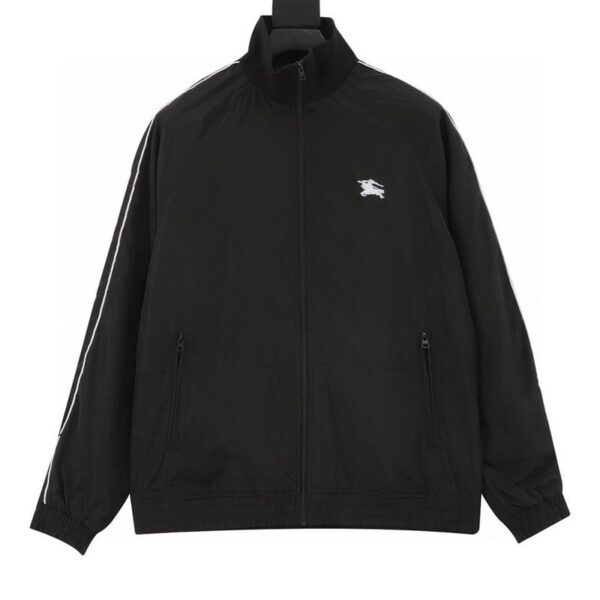 designer,replica,clothing,fake,1:1,lv,luxury,high quality Burberry embroidered small logo back flocked warhorse jacket (C3BA)