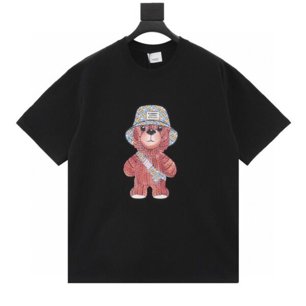 designer,replica,clothing,fake,1:1,lv,luxury,high quality Burberry bear print short sleeves on the front and back (7757)