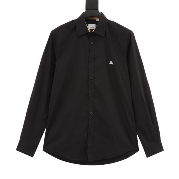 designer,replica,clothing,fake,1:1,lv,luxury,high quality Burberry war horse embroidered long-sleeved shirt (9DD0)