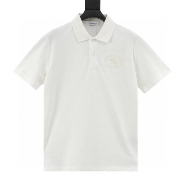 designer,replica,clothing,fake,1:1,lv,luxury,high quality Burberry new embroidered wheat ear war horse short-sleeved POLO shirt (7F40)