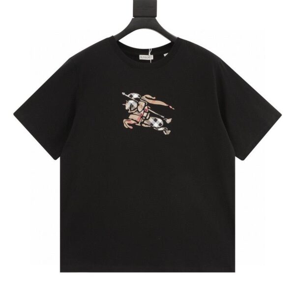 designer,replica,clothing,fake,1:1,lv,luxury,high quality Burberry Plaid War Horse Round Neck Short Sleeve (A017)