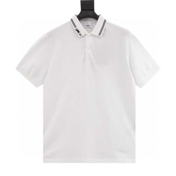designer,replica,clothing,fake,1:1,lv,luxury,high quality Burberry classic collar war horse embroidered short-sleeved Polo shirt (62A2)