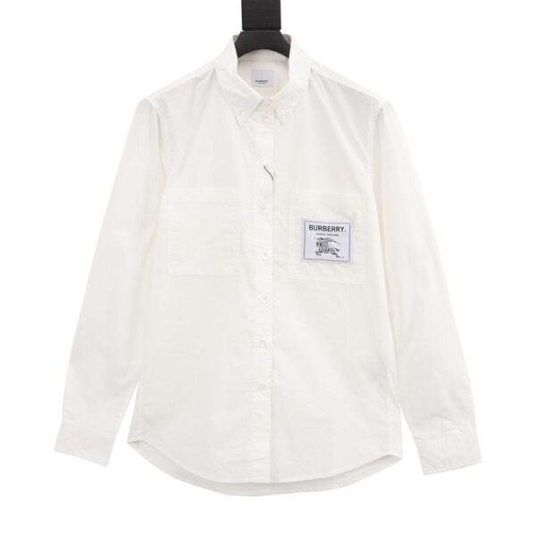 designer,replica,clothing,fake,1:1,lv,luxury,high quality Burberry Chest War Horse Patch Shirt Long Sleeve (3C8D)