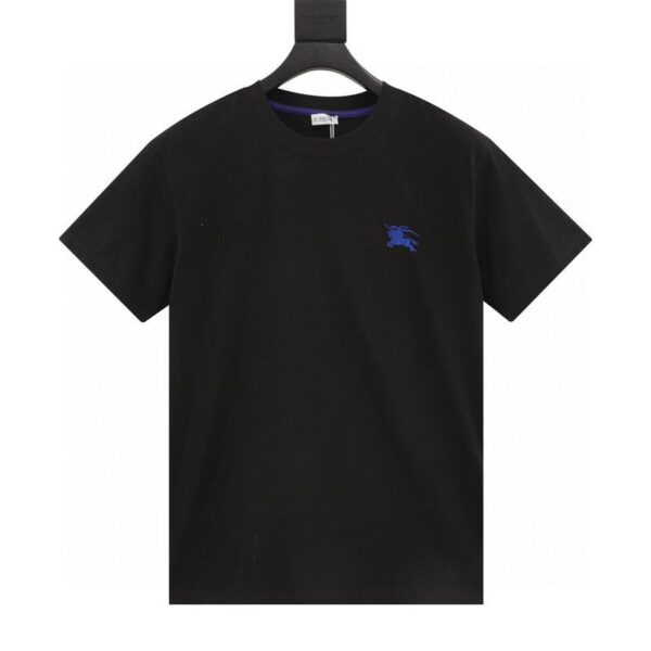 designer,replica,clothing,fake,1:1,lv,luxury,high quality Burberry blue war horse embroidered small label short sleeves (C92C)