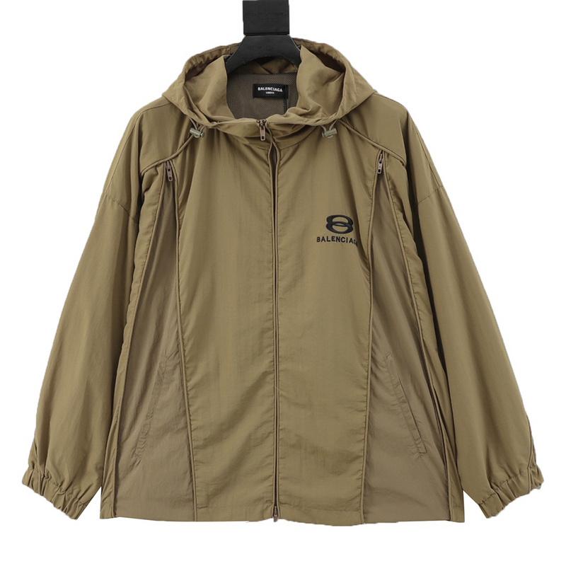 designer,replica,clothing,fake,1:1,lv,luxury,high quality Balenciaga letter embroidered zipper hooded jacket (091B) designer,replica,clothing,fake,1:1,lv,luxury,high quality Balenciaga letter embroidered zipper hooded jacket (091B)