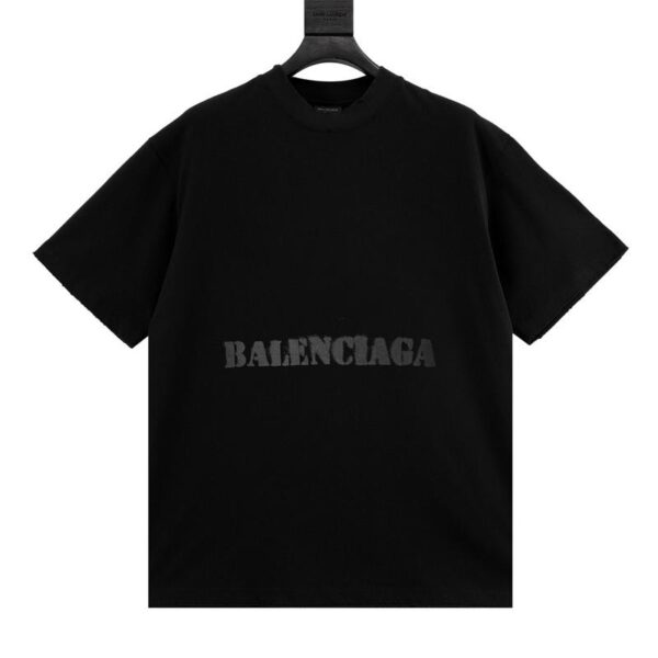 designer,replica,clothing,fake,1:1,lv,luxury,high quality Balenciaga front and back blurred letter short-sleeved T-shirt (3384)
