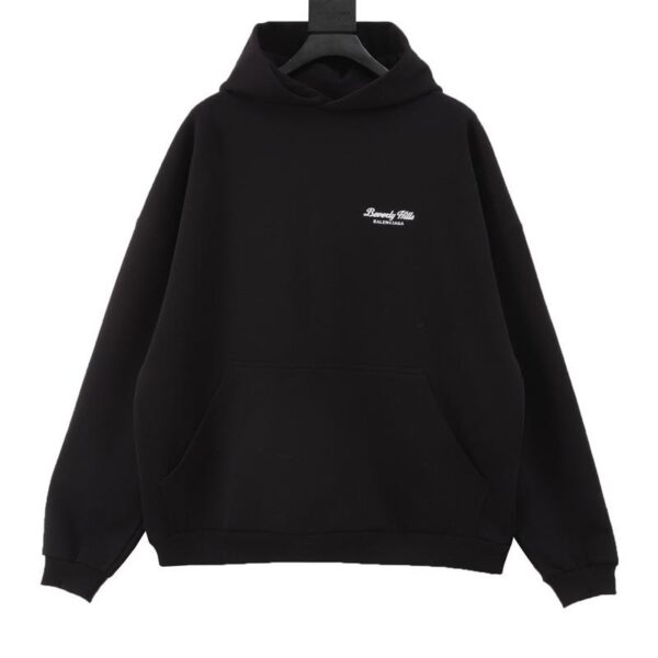 designer,replica,clothing,fake,1:1,lv,luxury,high quality Balenciaga Beverly Hills limited embroidered hooded sweatshirt (4532)