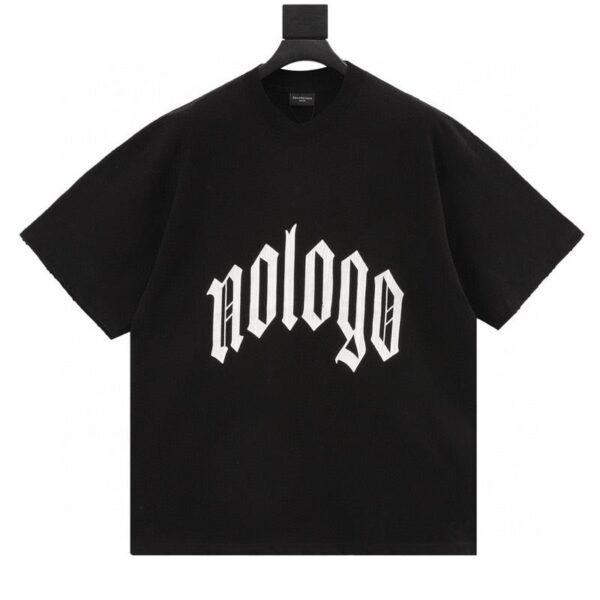designer,replica,clothing,fake,1:1,lv,luxury,high quality Balenciaga letter crack print short sleeves (23BC)