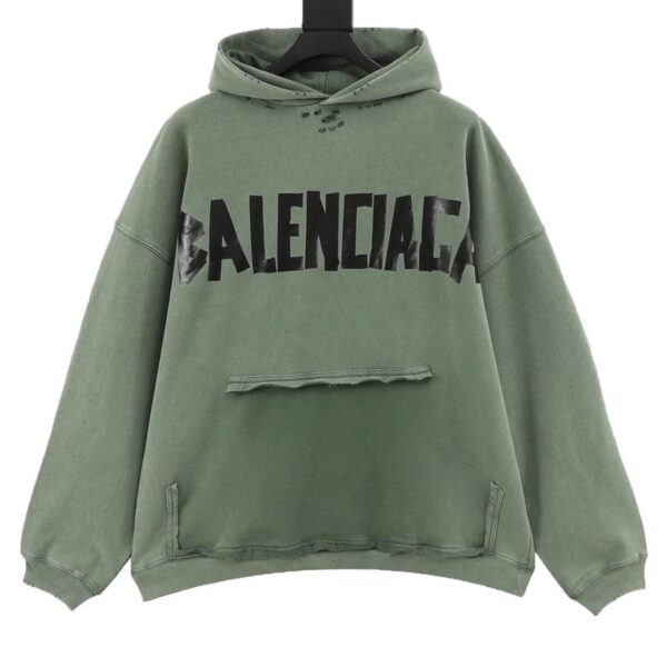 designer,replica,clothing,fake,1:1,lv,luxury,high quality Balenciaga masking tape hoodie(5361)