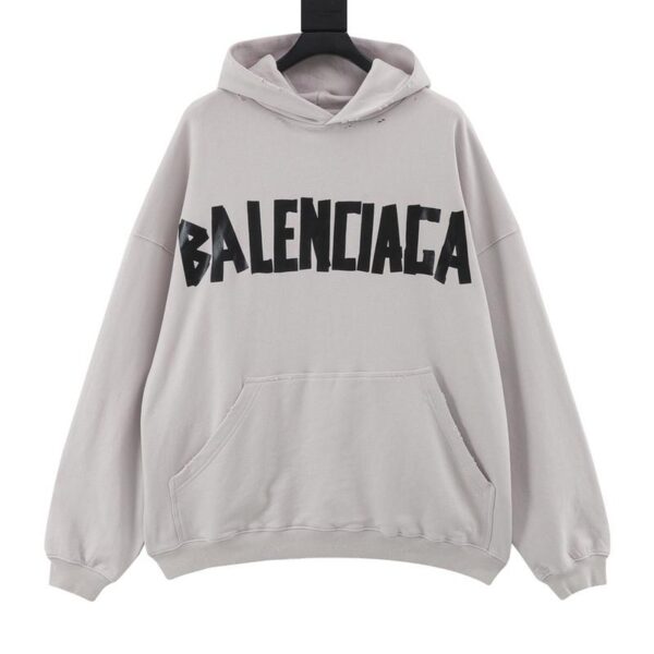 designer,replica,clothing,fake,1:1,lv,luxury,high quality Balenciaga masking tape hoodie (D282)