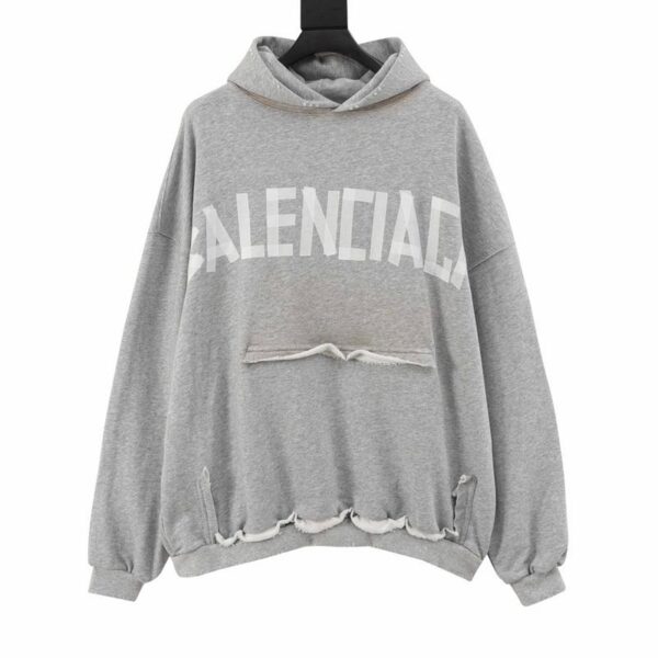 designer,replica,clothing,fake,1:1,lv,luxury,high quality Balenciaga Masking Tape Hoodie (FF3C)