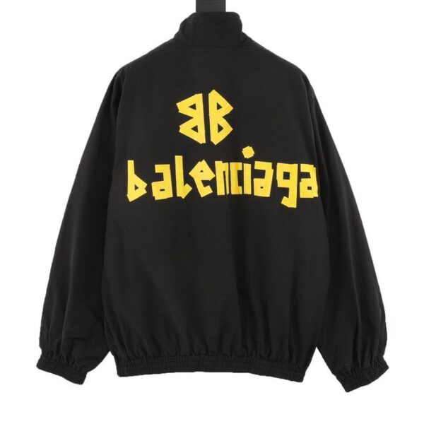 designer,replica,clothing,fake,1:1,lv,luxury,high quality Balenciaga yellow tape stand collar jacket (C644)