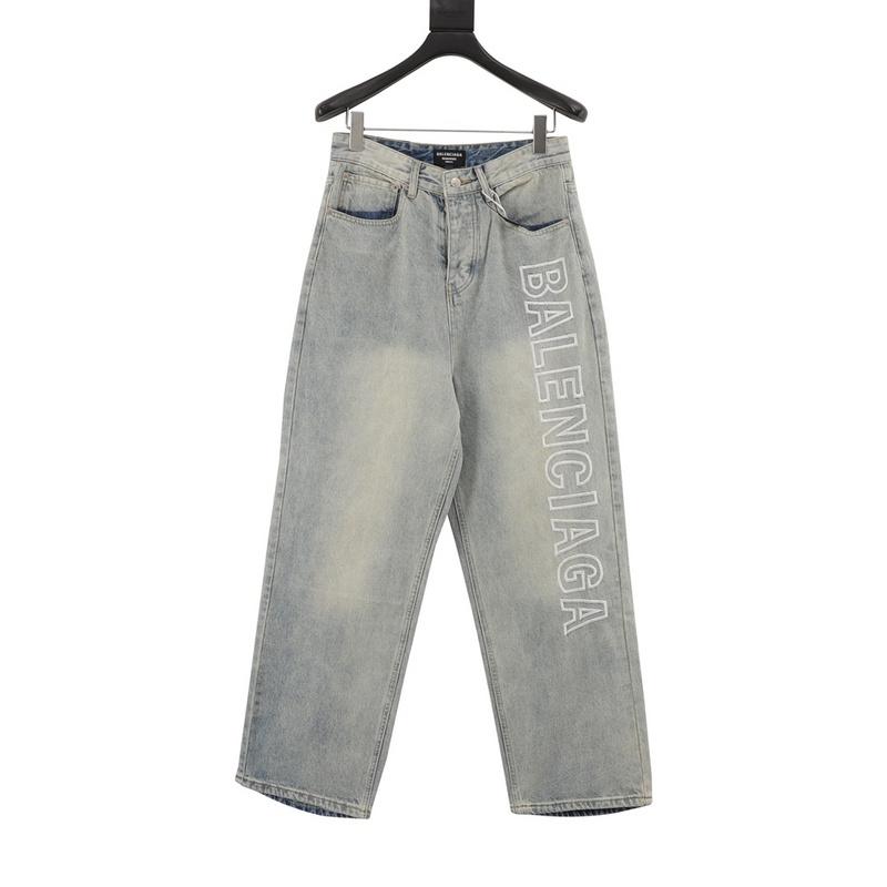 designer,replica,clothing,fake,1:1,lv,luxury,high quality Balenciaga embroidered letter washed loose wide-leg jeans (1493) designer,replica,clothing,fake,1:1,lv,luxury,high quality Balenciaga embroidered letter washed loose wide-leg jeans (1493)