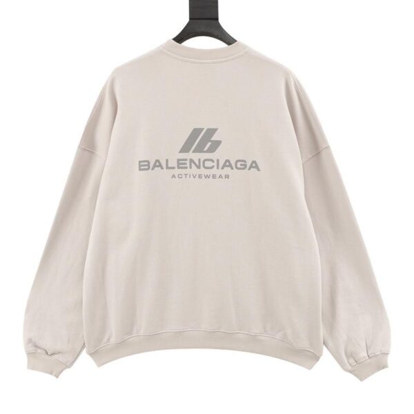 designer,replica,clothing,fake,1:1,lv,luxury,high quality Balenciaga reflective printed crew neck sweatshirt (502A)
