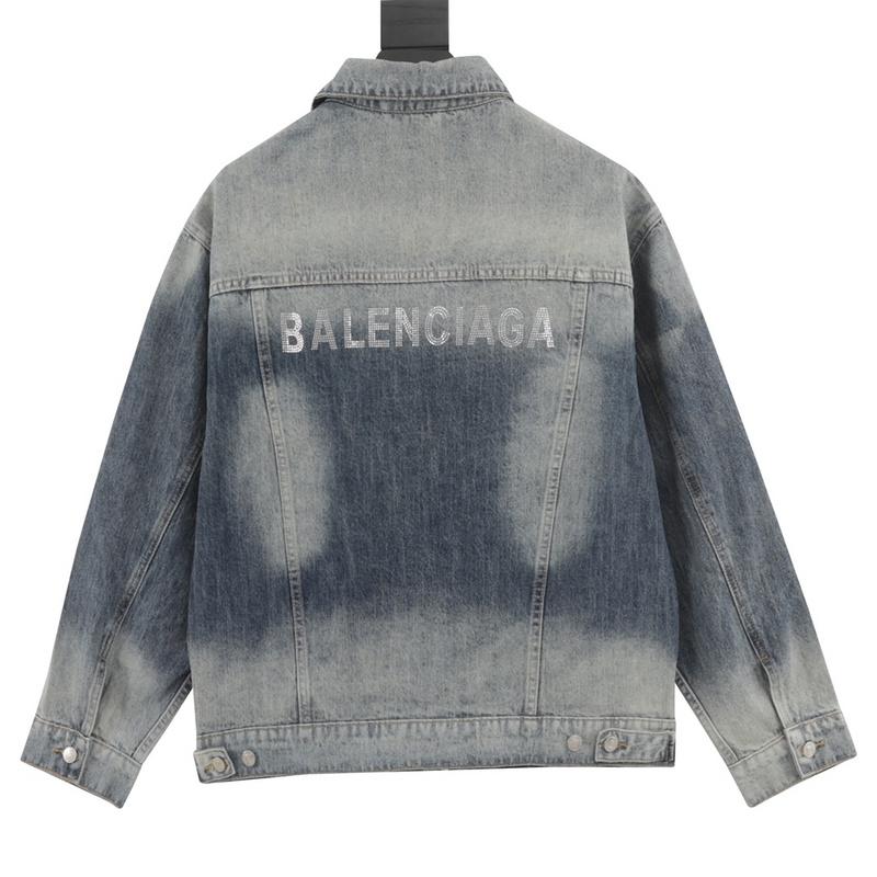 designer,replica,clothing,fake,1:1,lv,luxury,high quality Balenciaga denim jacket with diamond letters on the back (1413) designer,replica,clothing,fake,1:1,lv,luxury,high quality Balenciaga denim jacket with diamond letters on the back (1413)