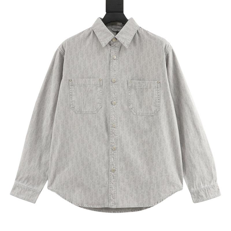 designer,replica,clothing,fake,1:1,lv,luxury,high quality Dior all-over printed presbyopic suit denim shirt (472B) designer,replica,clothing,fake,1:1,lv,luxury,high quality Dior all-over printed presbyopic suit denim shirt (472B)