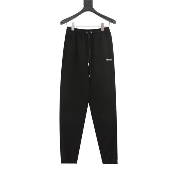 designer,replica,clothing,fake,1:1,lv,luxury,high quality Celine Arc de Triomphe embroidered terry cotton drawstring sweatpants (AD1B)