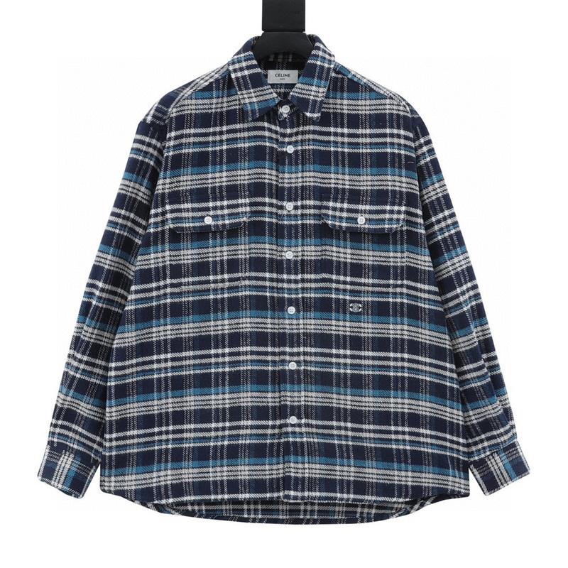 designer,replica,clothing,fake,1:1,lv,luxury,high quality Celine Arc de Triomphe blue check jacket (643F) designer,replica,clothing,fake,1:1,lv,luxury,high quality Celine Arc de Triomphe blue check jacket (643F)