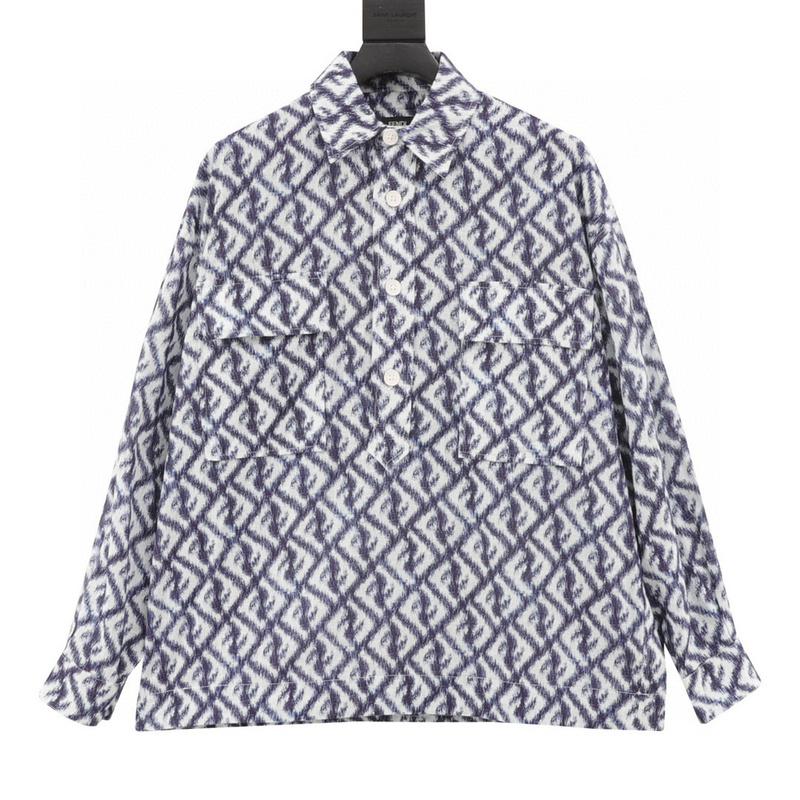 designer,replica,clothing,fake,1:1,lv,luxury,high quality Fendi blue double FF all-over printed color block long-sleeved shirt (08F4) designer,replica,clothing,fake,1:1,lv,luxury,high quality Fendi blue double FF all-over printed color block long-sleeved shirt (08F4)