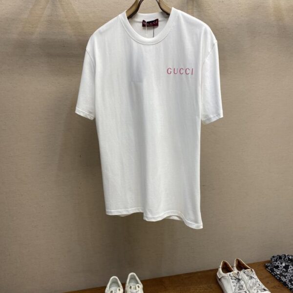 designer,replica,clothing,fake,1:1,lv,luxury,high quality Gucci jersey cotton printed short-sleeved T-Shirt
