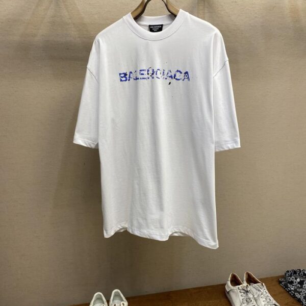designer,replica,clothing,fake,1:1,lv,luxury,high quality Balenciaga letter print short-sleeved T-Shirt