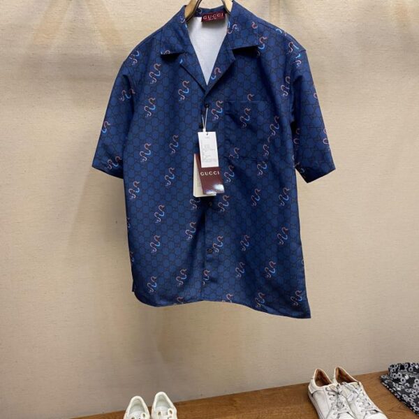 designer,replica,clothing,fake,1:1,lv,luxury,high quality Gucci all over printed double G snake
