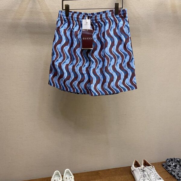 designer,replica,clothing,fake,1:1,lv,luxury,high quality Gucci Chinese New Year selection printed cotton shorts