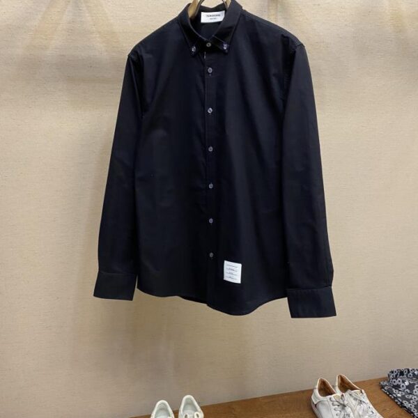 designer,replica,clothing,fake,1:1,lv,luxury,high quality Thom Brown tricolor grosgrain placket with contrasting thread shirt