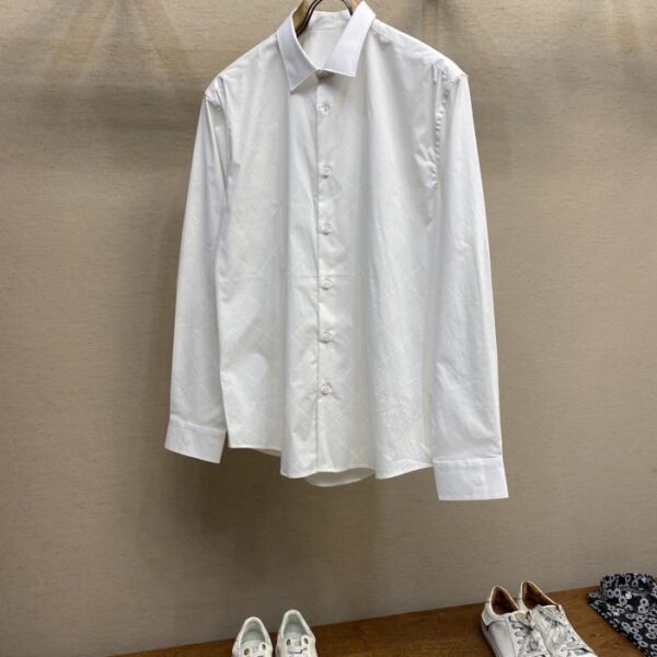 designer,replica,clothing,fake,1:1,lv,luxury,high quality Louis Vuitton secret print flag plate long-sleeved casual business shirt