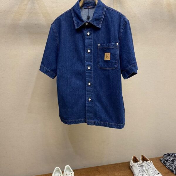 designer,replica,clothing,fake,1:1,lv,luxury,high quality Louis Vuitton show staff uniform short-sleeved shirt