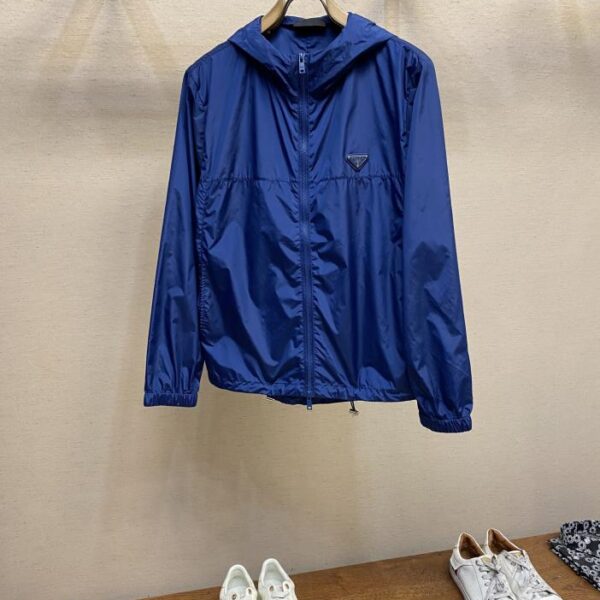 designer,replica,clothing,fake,1:1,lv,luxury,high quality Prada men’s logo zip casual nylon jacket