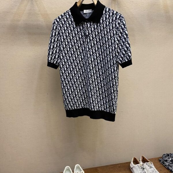 designer,replica,clothing,fake,1:1,lv,luxury,high quality The Dior fashion circle cannot get around the D-presbyopia lapel Polo