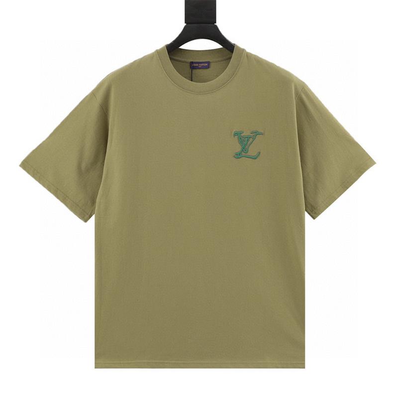 designer,replica,clothing,fake,1:1,lv,luxury,high quality Louis Vuitton embroidered logo badge short-sleeved T-shirt (2B83) designer,replica,clothing,fake,1:1,lv,luxury,high quality Louis Vuitton embroidered logo badge short-sleeved T-shirt (2B83)