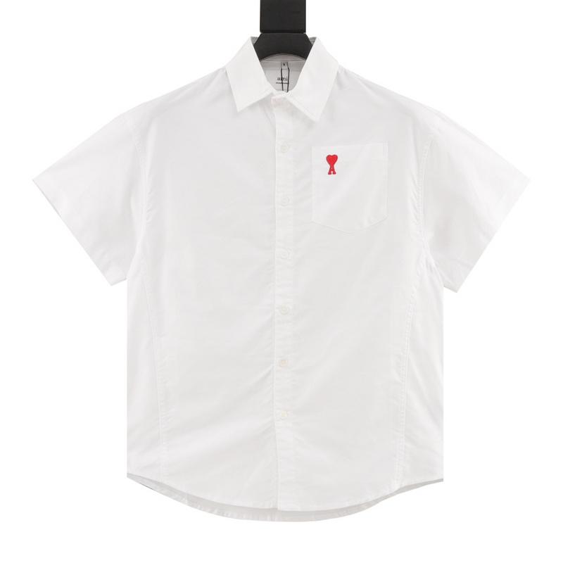 designer,replica,clothing,fake,1:1,lv,luxury,high quality AMI unisex classic red heart solid color casual loose short-sleeved shirt (0829) designer,replica,clothing,fake,1:1,lv,luxury,high quality AMI unisex classic red heart solid color casual loose short-sleeved shirt (0829)