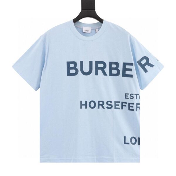 designer,replica,clothing,fake,1:1,lv,luxury,high quality Burberry thick rubber letter logo printed short sleeves (0E02)