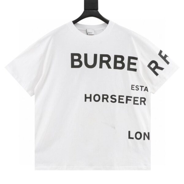 designer,replica,clothing,fake,1:1,lv,luxury,high quality Burberry thick rubber letter logo printed short sleeves (149C)