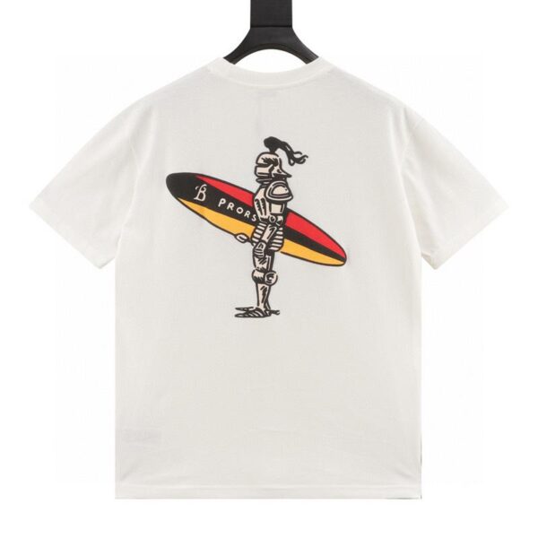 designer,replica,clothing,fake,1:1,lv,luxury,high quality Burberry War Horse Surf Skate Print Short Sleeve T-Shirt (4AAA)