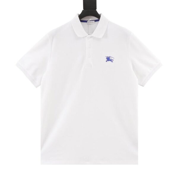 designer,replica,clothing,fake,1:1,lv,luxury,high quality Burberry chest embroidered war horse short-sleeved POLO shirt (480D)