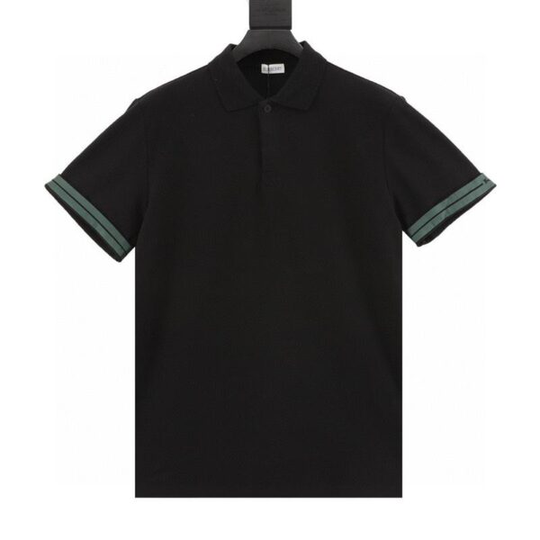 designer,replica,clothing,fake,1:1,lv,luxury,high quality Burberry cuffs webbing war horse print short-sleeved POLO shirt (61B3)