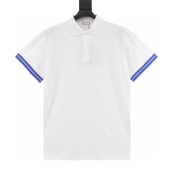 designer,replica,clothing,fake,1:1,lv,luxury,high quality Burberry cuffs webbing war horse print short-sleeved POLO shirt (AD2E)