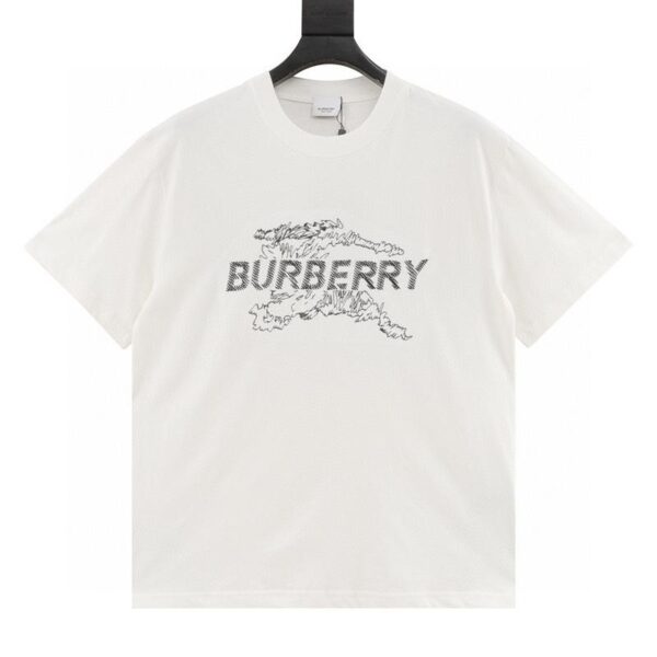 designer,replica,clothing,fake,1:1,lv,luxury,high quality Burberry Sketch War Horse Embroidered Short Sleeve (3928)