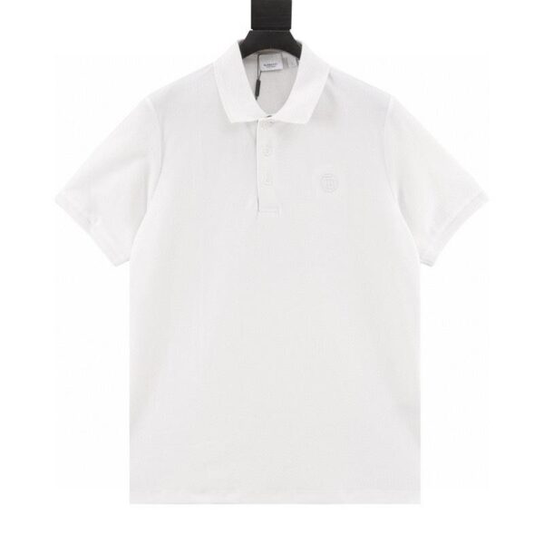 designer,replica,clothing,fake,1:1,lv,luxury,high quality Burberry classic placket chest logo short-sleeved POLO shirt (AD2E)