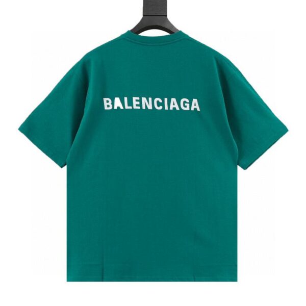 designer,replica,clothing,fake,1:1,lv,luxury,high quality Balenciaga embroidered letter short-sleeved T-shirt (0B7B)