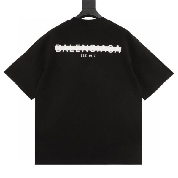 designer,replica,clothing,fake,1:1,lv,luxury,high quality Balenciaga front and rear lettered short-sleeved T-shirt (1415)