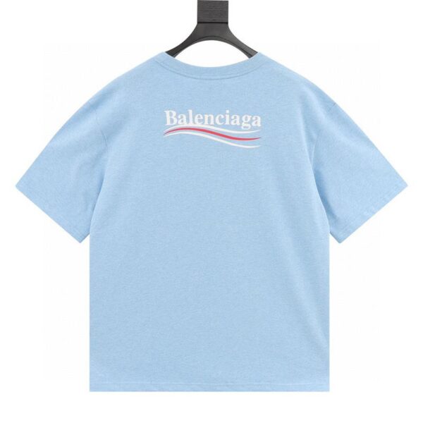 designer,replica,clothing,fake,1:1,lv,luxury,high quality Balenciaga cola wave print short sleeves (7561)