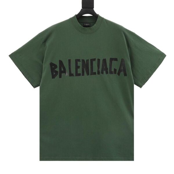 designer,replica,clothing,fake,1:1,lv,luxury,high quality Balenciaga tape short sleeves (0E79)