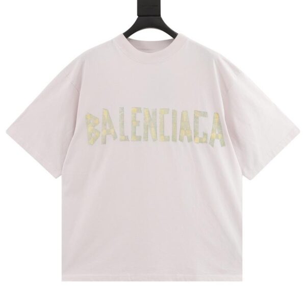 designer,replica,clothing,fake,1:1,lv,luxury,high quality Balenciaga tape short sleeves (5EE0)